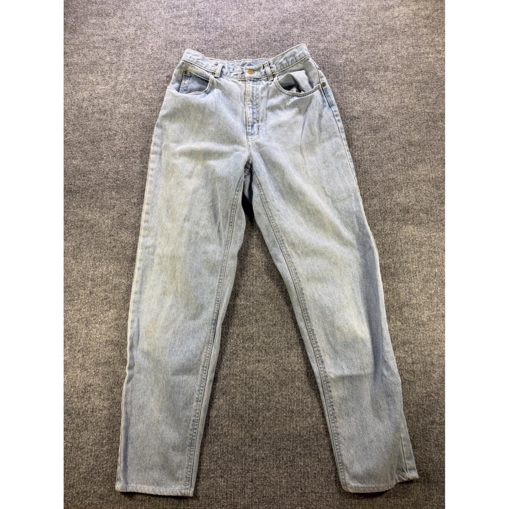 Vintage Lizwear High Waisted Mom Jeans Light Wash Denim Made in USA Size 27 10